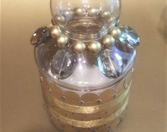 Jeweled Glass Jar