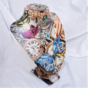 Jewelry Bust Collaged