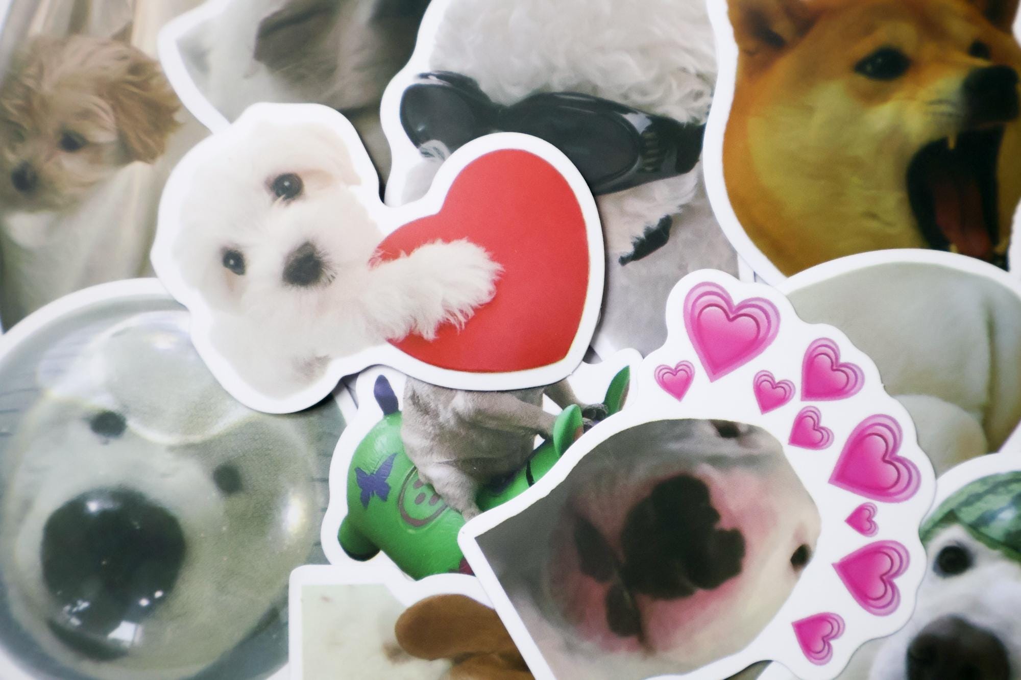 50PCS Funny Dog Meme Sticker Pack – Cute Cartoon Puppy Stickers for ...