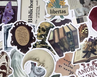 112pcs Vintage Collage Stickers Pack | Retro Aesthetic Art Doodle Stickers | Scrapbook Journal Vinyl Stickers for Laptop Water Bottle