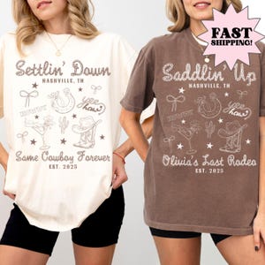 Comfort Colors Bachelorette Shirt, Bachelorette Party Shirts, Bride Shirt, Western Bridal Party Shirts, Western Bachelorette Party Favors