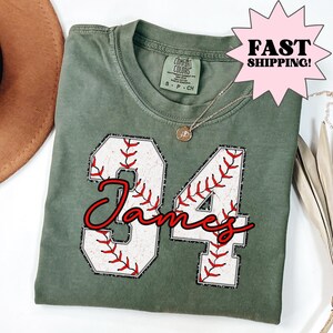 Komfort Farben Baseball-Shirt, Baseball-Mama-Shirt, Baseball-Mama-Shirt, Baseball-Schwester-Shirt, Foto-Shirt, kundenspezifische passende Baseball-Shirts