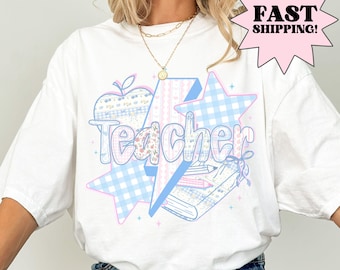 Comfort Colors Teacher Shirt, Teacher Shirts, Kindergarten Teacher Shirt, Custom Teacher Tshirt, Back to School Shirt, Teacher Appreciation