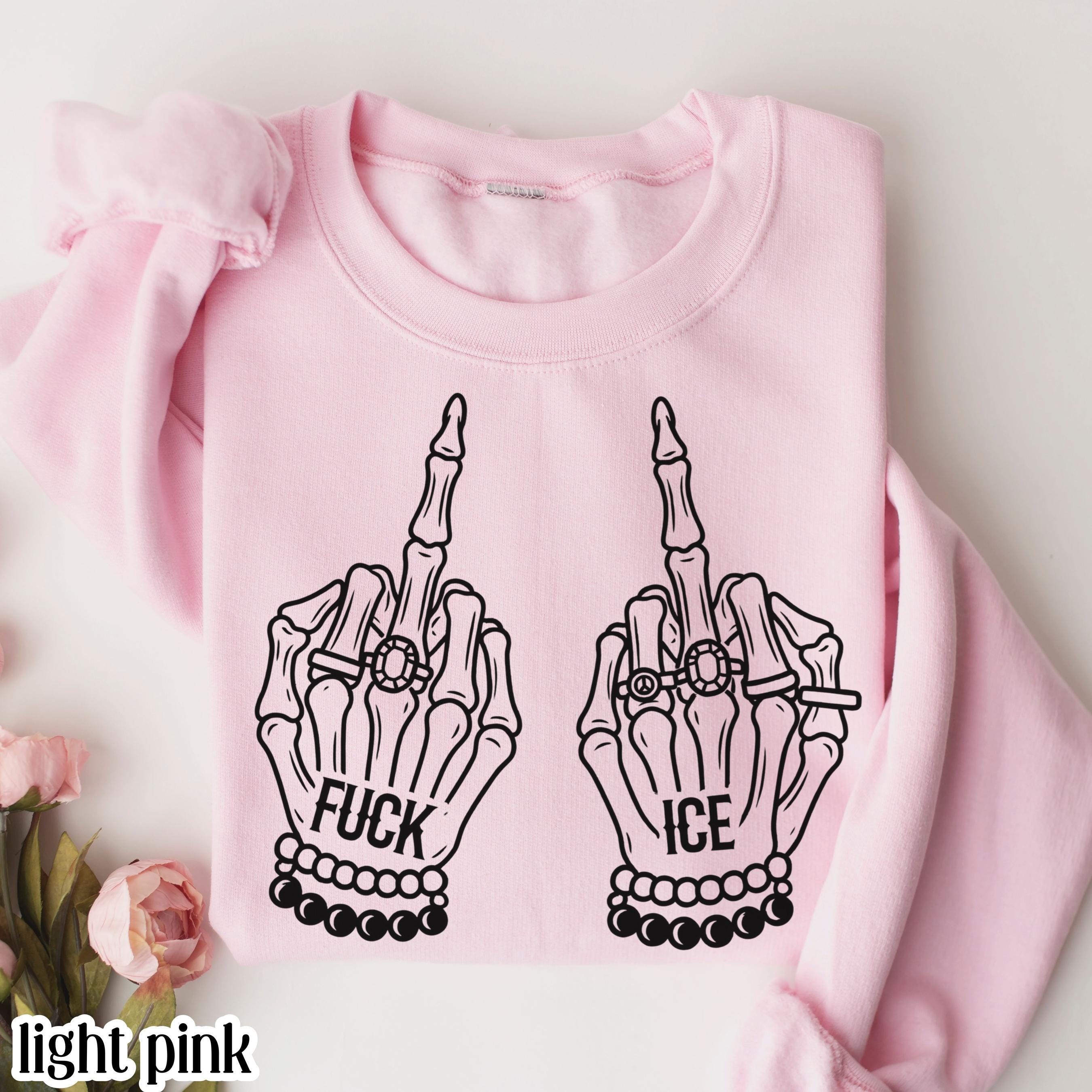 Fuck Ice Sweatshirt Anti-trump Fuck Ice Sweater Abolish ICE Human