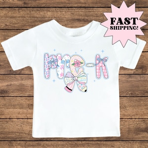 Pre K peutershirt, peuter peutershirt, terug naar school shirt, peuter kind kleuterschool shirt, First Day of School Tee, Pre K Youth Tee
