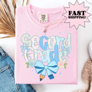 Comfort Colors Teacher Shirt, Second Grade Teacher Shirt, 2nd Grade Teacher Shirt, 2nd Grade Teacher Tee, Back to School Shirt, Teacher Tee