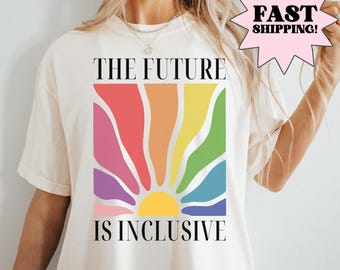 Comfort kleuren trots shirt homo shirt LGBTQ shirt lesbisch shirt inclusief shirt grappig shirt, transgender shirt, shirt gelijkheid, queer