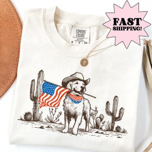 Chemise pour chien couleurs confort, chemise 4 juillet, chemise USA, chemise western, chemise 4 juillet, chemise drapeau américain, chemise Amérique, t-shirt vintage