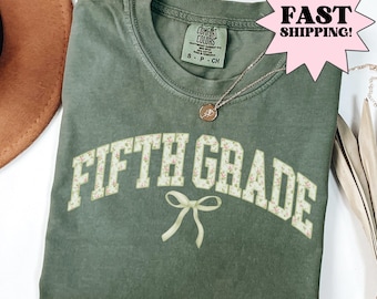 Comfort Colors Teacher Shirt Fifth Grade Teacher Shirt 5th Grade Teacher Shirt 5th Grade Teacher Tee Back to School Shirt Teacher Tee