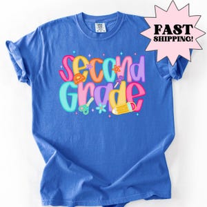 Comfort Colors Teacher Shirt, Second Grade Teacher Shirt, 2nd Grade Teacher Shirt, 2nd Grade Teacher Tee, Back to School Shirt, Teacher Tee