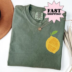 Subtle Fck Trump Lemon Shirt, Anti Trump Floral Comfort Colors, FDT Shirt Gift for Democrat, F Trump Progressive Liberal Summer Lemon Tee
