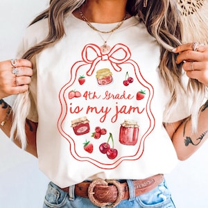 Comfort Colors Teacher Shirt, Fourth Grade Teacher Shirt, 4th Grade Teacher Shirt, 4th Grade Teacher Tee, Back to School Shirt, Is My Jam