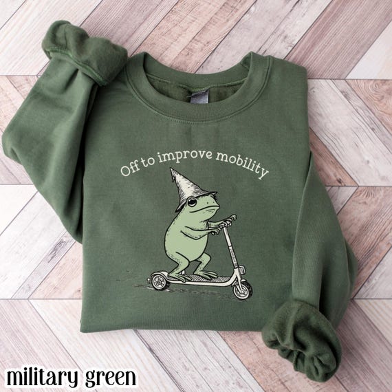 Physical Therapy Sweatshirt PT Physical Therapist Assistant Sweater Off To Improve Mobility Funny Frog Toad Physical Therapy Christmas Gift