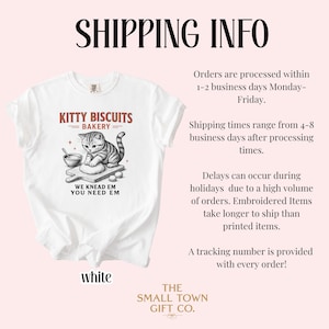 Komfortfärger kattskjorta rolig kattskjorta surdegskjorta kattmeme-skjorta katt-T-shirt kexskjorta bageri-t-shirt kattälskare gåva-t-shirt White