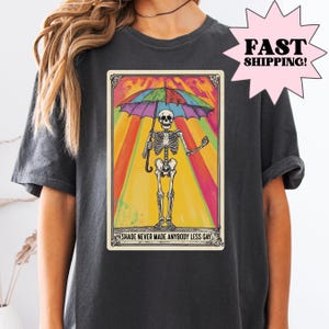 Comfort kleuren Pride-shirt, Gay Pride-shirt, LGBTQ-shirt, lesbisch shirt, inclusief shirt, gelijkheids-T-shirt, transgendershirt, tarotkaartshirt