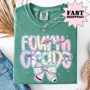 Comfort Colors Teacher Shirt, Fourth Grade Teacher Shirt, 4th Grade Teacher Shirt, Back to School Shirt, Custom Teacher Appreciation Tee