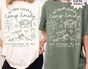 Camp Bachelorette Party Shirt, Custom Bachelorette Comfort Colors, Cabin Mountain Bride Tee, Hiking Bridal Party,  Lake Tshirt, Girls Trip