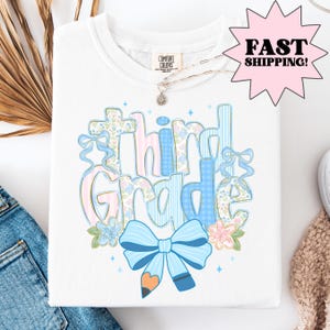 Comfort Colors Teacher Shirt, Third Grade Teacher Shirt, 3rd Grade Teacher Shirt, 3rd Grade Teacher Tee, Back to School Shirt, Teacher Tee