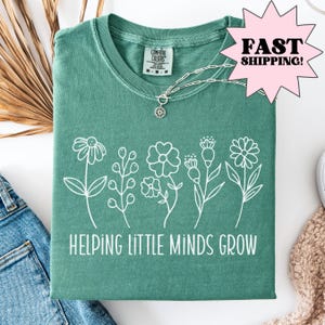 Comfort Colors Teacher Shirt, Kindergarten Teacher Shirt, Teacher Tshirt, Teacher Appreciation Shirt, Little Minds Shirt, New Teacher Gift