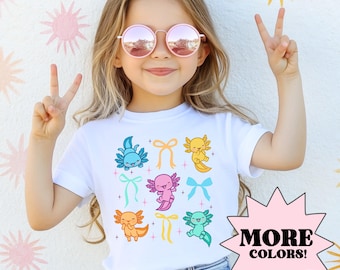 Axolotl Kids Shirt, Cute Axolotl Shirt, Mom Dad Mini Shirt, Axolotl Lover Gift, Cute Axolotl Shirt, Daughter Shirt, In My Axolotl Era Shirt