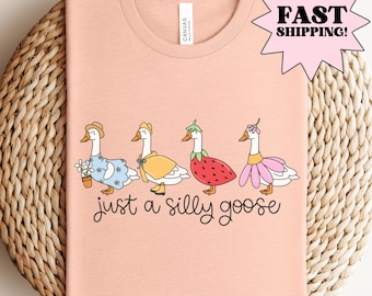 Chemise drôle d'oie T-shirt d'oie Chemise de maman Chemises stupides d'oie Chemise graphique drôle Chemise mignonne d'oie, chemise de Pâques