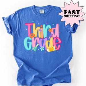 Comfort Colors Teacher Shirt, Third Grade Teacher Shirt, 3rd Grade Teacher Shirt, 3rd Grade Teacher Tee, Back to School Shirt, Teacher Tee