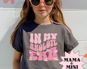 Axolotl Kids Shirt Funny Axolotl Shirt Mom Mini Shirt Axolotl Lover Gift Cute Axolotl Shirt In My Axolotl Era Shirt, Axolotl Funny Tee
