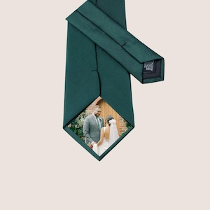 Personalized Photo Iron On Patch for Ties, Gift for Christmas, Wedding Day, Officiant, Father of the Bride, Father of Groom, Pack of 3 Sizes