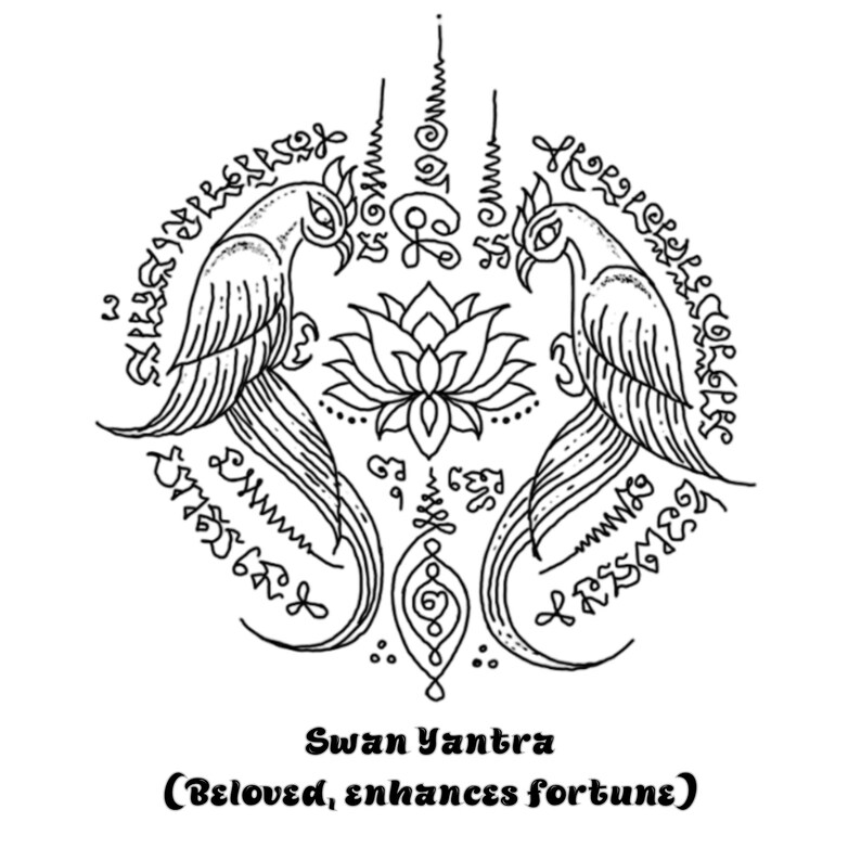 The Swan Yantra is a Symmetrical and Mystical Design Featuring Two ...
