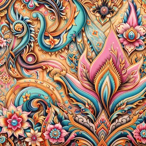 The Intricate Patterns, Vibrant Colors, and Floral Motifs Are ...