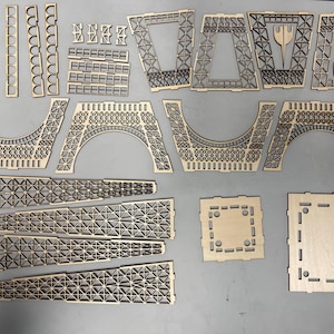 Tour Eiffel Tour 3D pour événements, mariages, objets d&#39;art pour la maison et décoration d&#39;intérieur Templet Fichier Svg d&#39;artisanat en bois de 3 mm