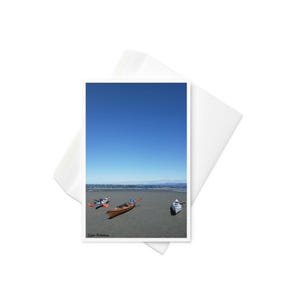 Parksville Beach, Colombie-Britannique, carte de voeux vierge, photographie originale