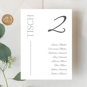 Tischnummern Hochzeit Sitzplan Sitzordnung Sitzkarten Tischordnung Finde deinen Platz Sitzplatzwahl Tischplan Minimalistisch Canva A5 A6