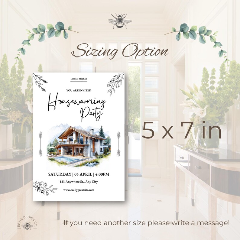 Housewarming Party Invitation Template, Editable House Warming ...