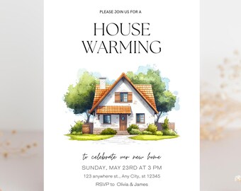 Housewarming Party Invitation, Housewarming Invitation Editable Housewarming Invitation Housewarming Template Digital Party Invitation KKH01