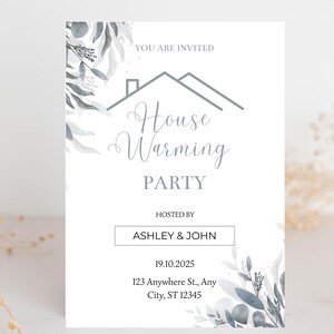 Housewarming Party Invitation, Housewarming Invitation, Editable Housewarming Invitation, Housewarming Template, Digital Party Invitation