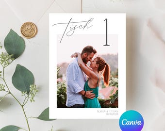 Tischnummern Hochzeit Sitzplan Sitzordnung Sitzkarten Tischordnung Finde deinen Platz Sitzplatzwahl Tischplan Minimalistisch Canva A5 A6