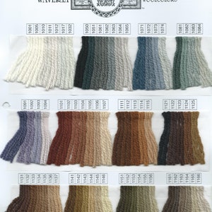 Waverly Woolcolors from Brown Sheep Company - 3 Strand 6-ply Needlepoint/Crewel  Yarn-100% Wool  Available  in 8 Yard hanks -USA Made