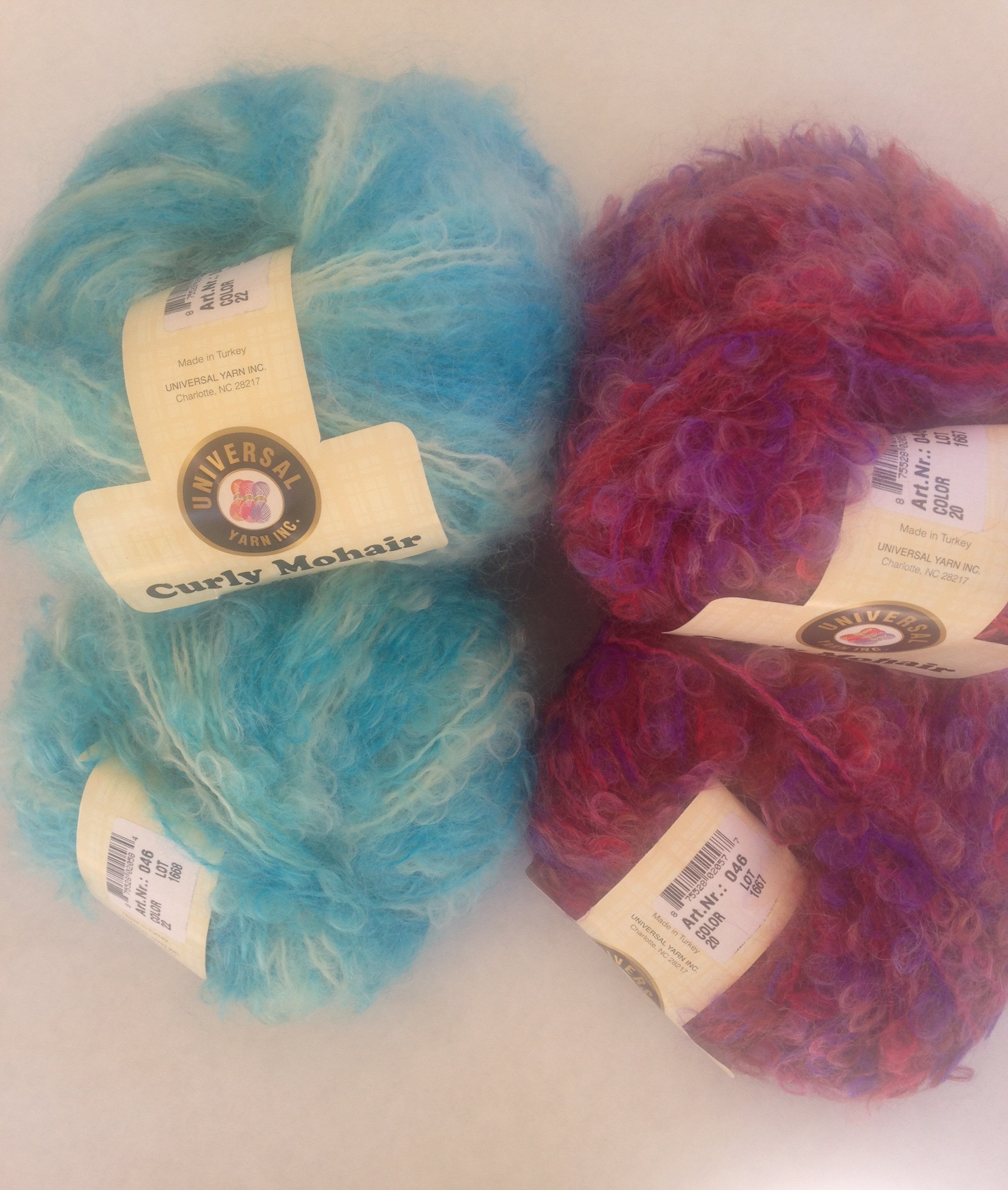 Curly Mohair Universal Yarn Inc Aran Weight Yarn Luxury | Etsy