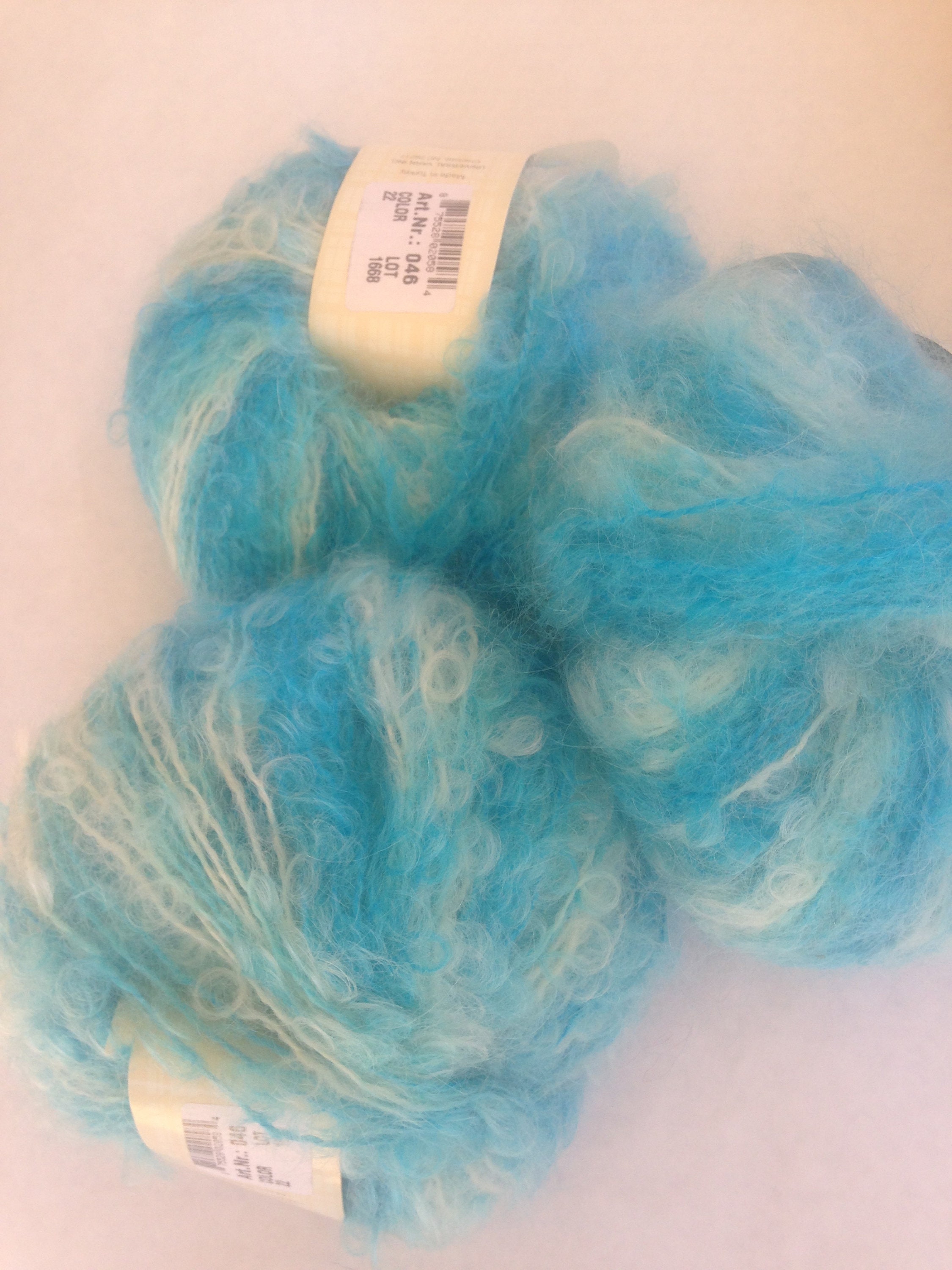 Curly Mohair Universal Yarn Inc Aran Weight Yarn Luxury | Etsy