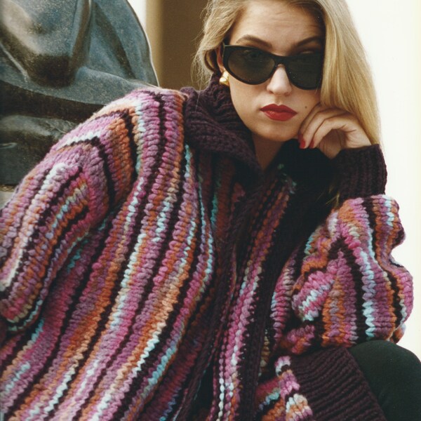 Hand Knit Jacket Etsy