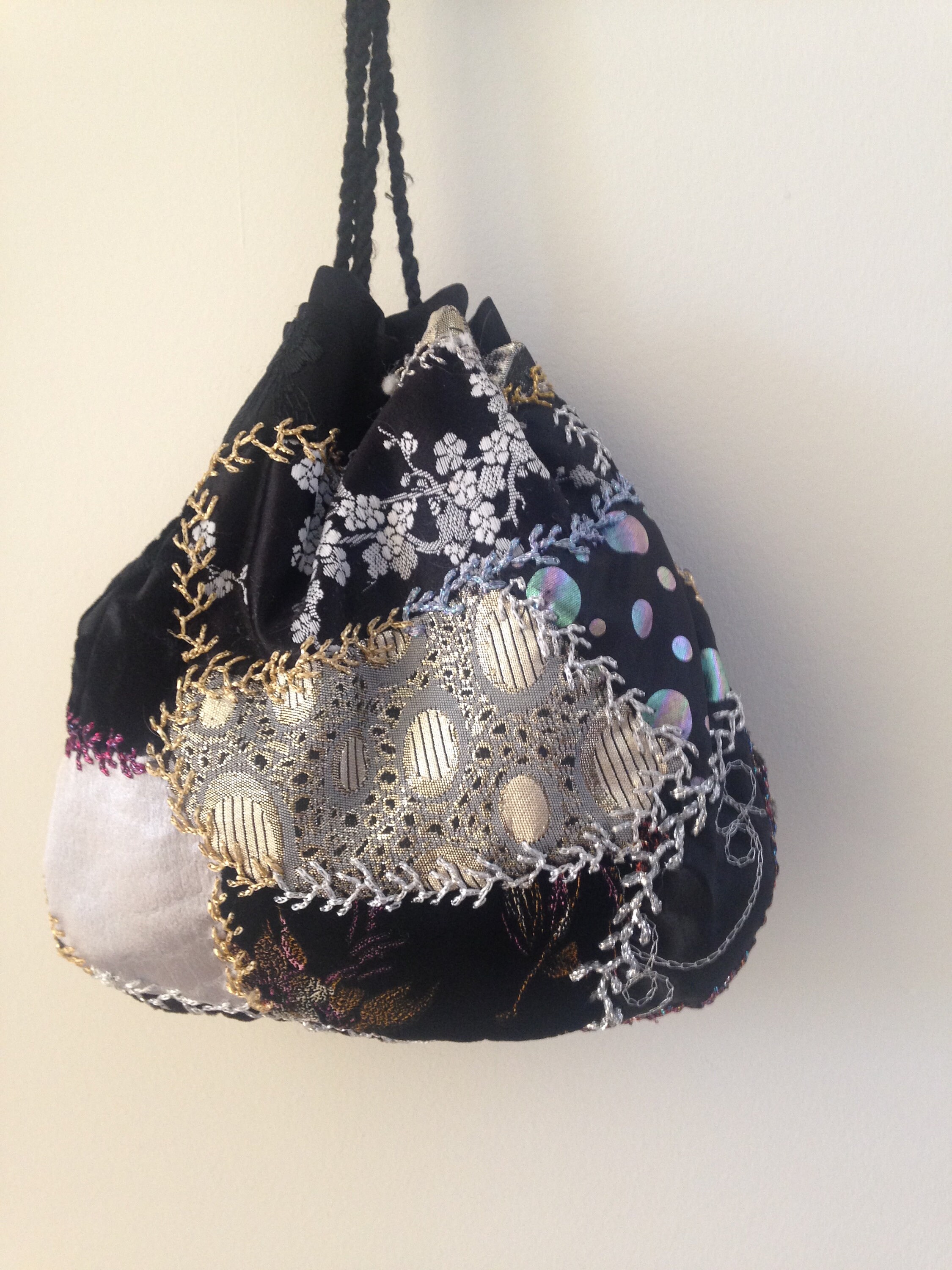 Black Gold & Silver Purse This Evening Pouch Evening Bag Etsy