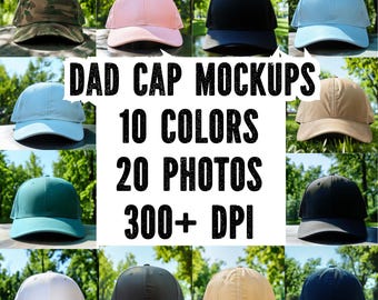 Maqueta de gorra de papá: Gorra de béisbol Yupoong 6245 CM, 10 colores
