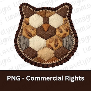 Faux Patchwork Owl PNG, Woodland Animal Fabric Quilt Digital Download, Forest Bird