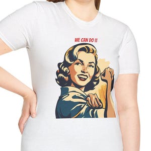 We Can Do It Shirt: Retro Rosie the Riveter Graphic Tee