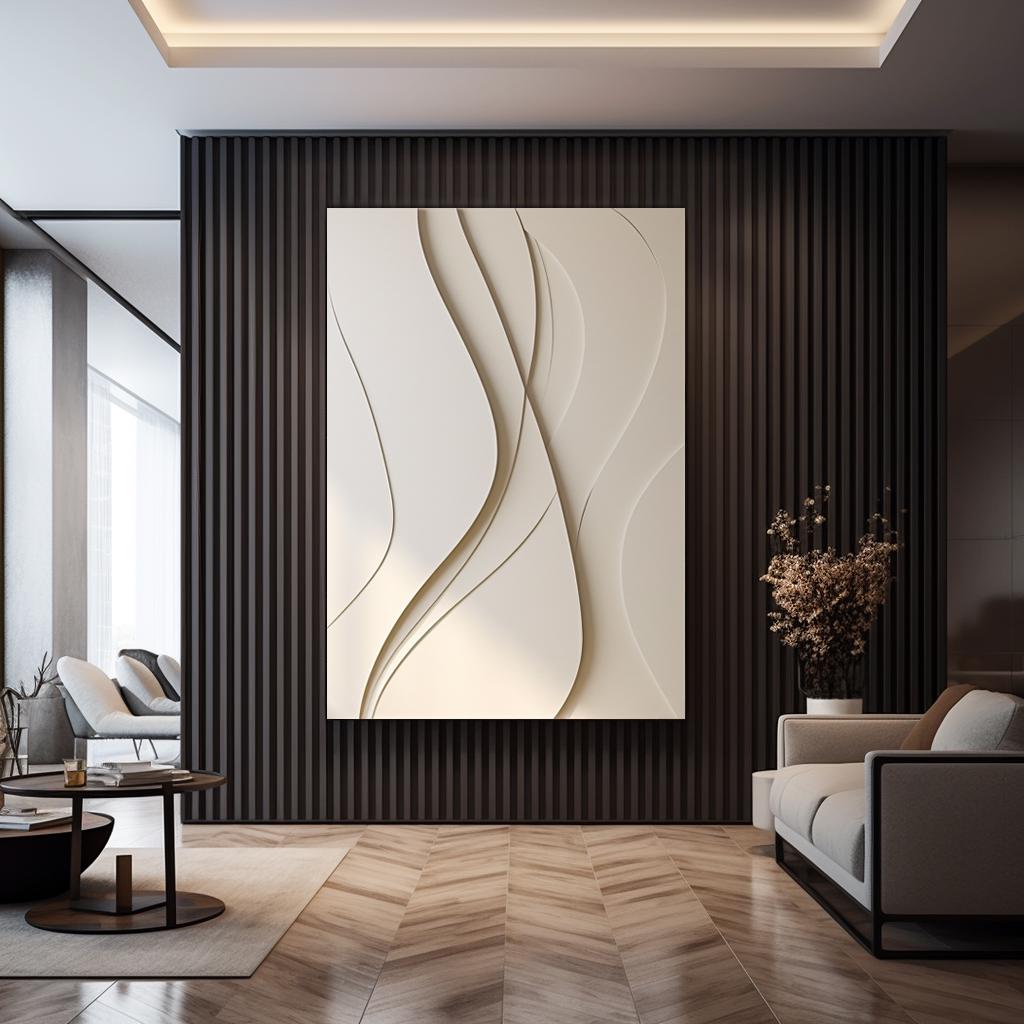 White Wall Art,3d Vision Board Wall Hangings Wall Decor Art Deco, High ...