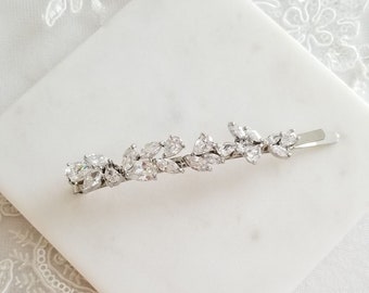 Wedding Hair Clip, Wedding Hair Accessory, CZ Bridal Hair Clip, Crystal Hair Pin, CZ Wedding Bobby Pin