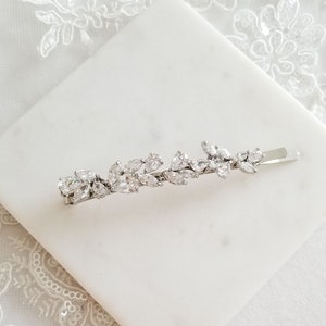 Wedding Hair Clip, Wedding Hair Accessory, CZ Bridal Hair Clip, Crystal Hair Pin, CZ Wedding Bobby Pin