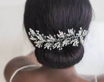 Wedding Hair Vine, Crystal Bridal Hair Vine, Bridal Hairpiece, Crystal Hair Vine, Wedding Headpiece