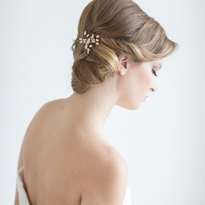 Bridal Hair Pins Pearl & Crystal, Wedding Hair Pins, Crystal Hair Pins, Pearl Hair Pins image 4